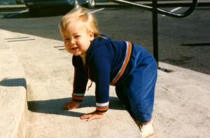 An aunt uploaded this baby photo of me to Facebook. I've decided to handle it.