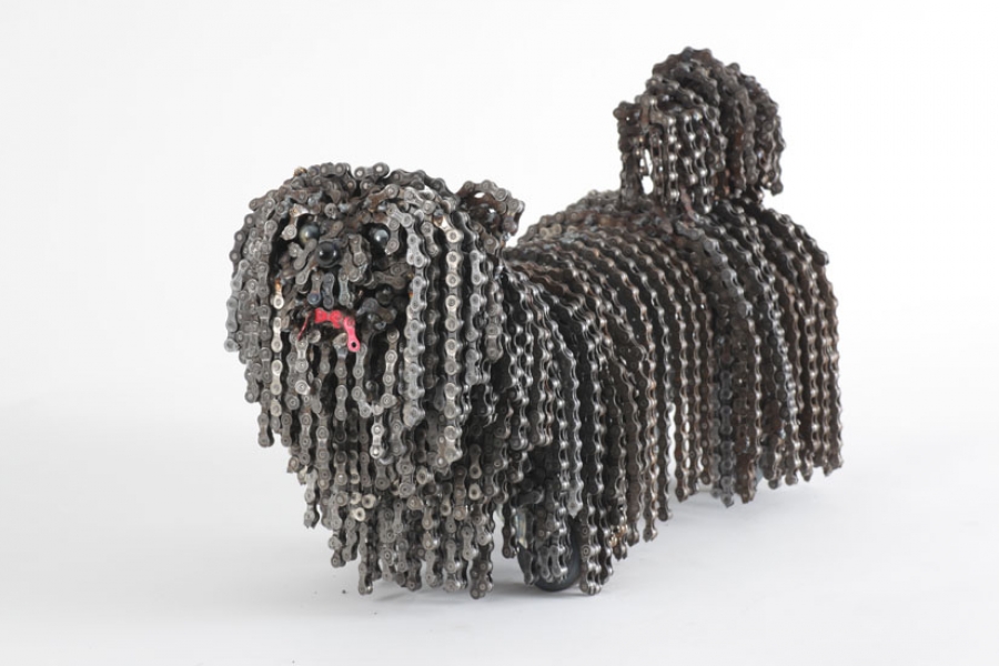 Dog sculpture from Nirit Levav