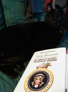 Mint Juleps with Teddy Roosevelt in hardcover with avid reader cat, Bagheera
