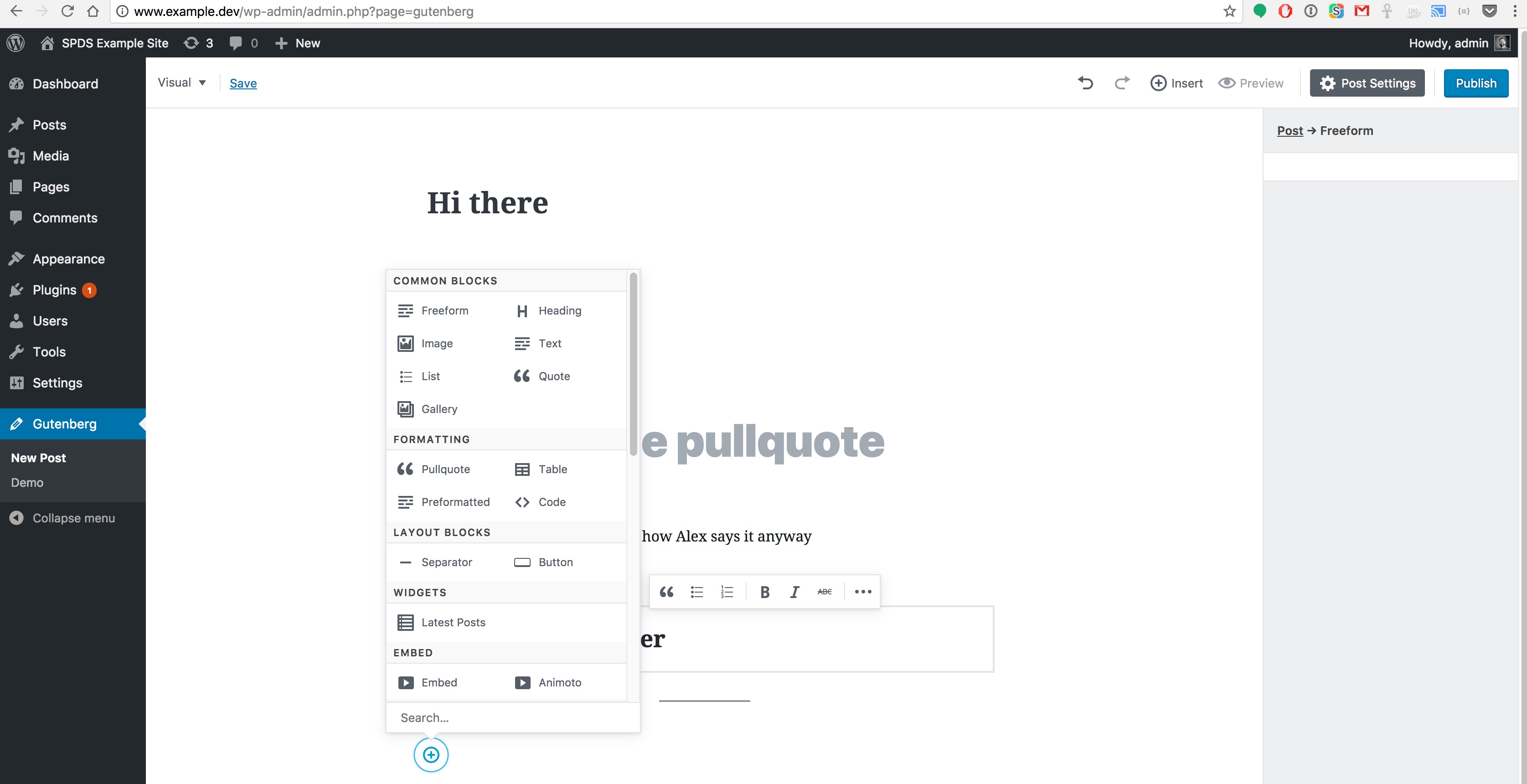 testing-gutenberg-editor